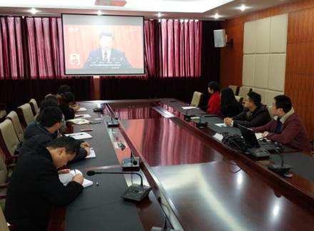 学院团委组织观看2018年度学校共青团网络视频工作会议